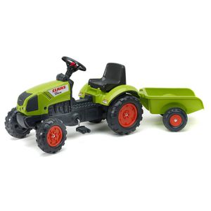 Falk Claas traptractor met aanhanger
