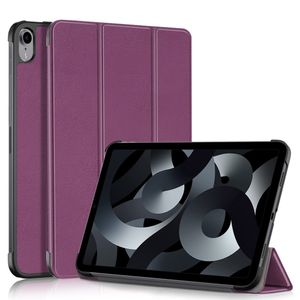 Lunso - iPad 10 (2022) - Tri-Fold Bookcase hoes - Paars