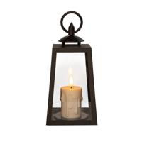 Lantaarn met druipkaars 20,5x10 cm - Annas collection