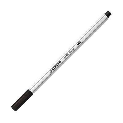 Stabilo pen 68 brush 46 - zwart