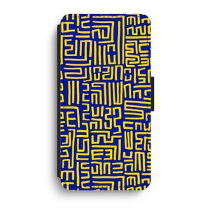 Majorelle Blue Print: iPhone XR Flip Hoesje