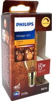 Philips led kaars e14 3,5-15w 2000k filament gold dimbaar blister - 5100305