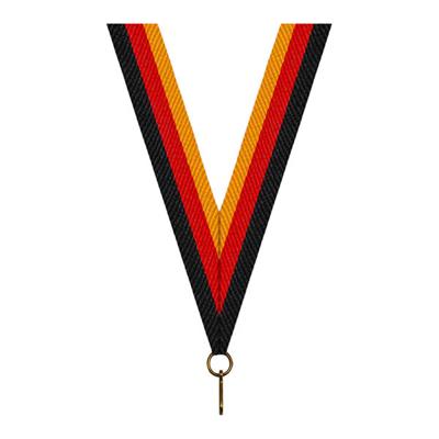 Sportprijzen Leiden Halslint - Zwart Rood Geel
