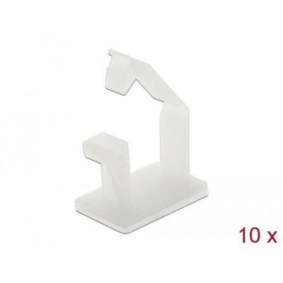 Delock 60250 Kabelclips Nylon Wit (b x h) 16 mm x 12 mm 10 stuk(s)