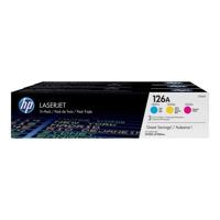 HP 126A pakket van 3 echte cyaan / magenta / gele toners (CF341A) voor HP LaserJet Pro 100 kleuren MFP M175 / 200 kleuren MFP M275 / CP1025