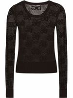 Dolce & Gabbana pull à logo DG - Noir