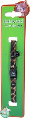 Halsband nylon luipaard print - Gebr de boon