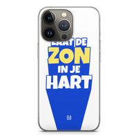 Laat de zon in je hart: iPhone 13 Pro Transparant Hoesje