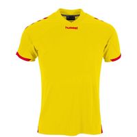 Hummel 110007K Fyn Shirt Kids - Yellow-Red - 116 - thumbnail