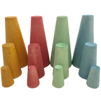 Papoose Toys Papoose Toys Earth Stacking Cones/12pc