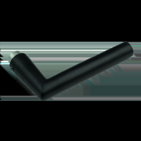 AMI Deurkruk 374 Gatdeel M6 Zwart 9005Str - 739055