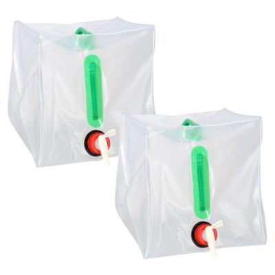 Gerimport Campingdouche waterzak - 2x - 20 liter - met kraantje - waterzak - kamperen