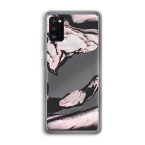 Roze stroom: Samsung Galaxy A41 Transparant Hoesje