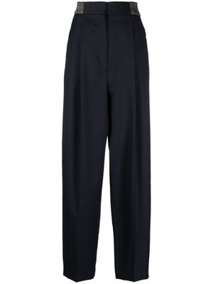 Fabiana Filippi pantalon à coupe droite - Bleu