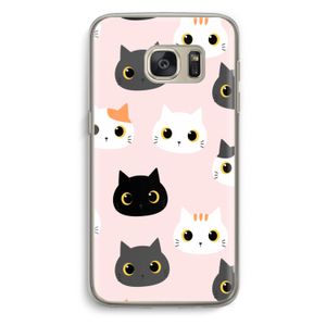 Katten: Samsung Galaxy S7 Transparant Hoesje