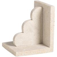 Leen Bakker - Boekensteun Scallop - Off-white - 14x12x8 Cm - Polyresin - Crème#Wit