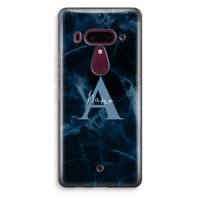 Midnight Marble: HTC U12+ Transparant Hoesje Midnight Marble: HTC U12+ Transparant Hoesje