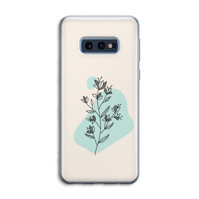 Violets are blue: Samsung Galaxy S10e Transparant Hoesje