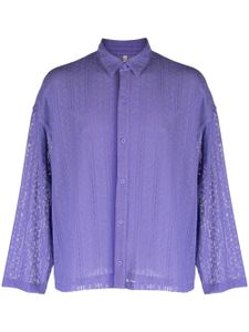 Off Duty chemise Banners en dentelle fleurie - Violet