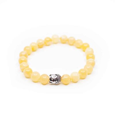 Edelsteen Armband Calciet met Boeddha
