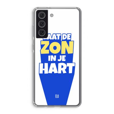 Laat de zon in je hart: Samsung Galaxy S21 FE Transparant Hoesje