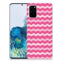 Samsung Galaxy S20 Plus TPU bumper Waves Pink