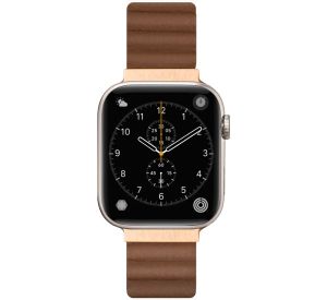 LAUT Novi Leather Loop Apple Watch 42mm / 44mm / 45mm / 49mm sepia brown - LAWLNLBR