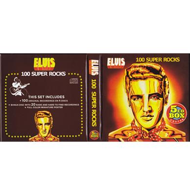 Elvis Presley - 100 Super Rocks (Duitse Editie) (Box Set) 5CD