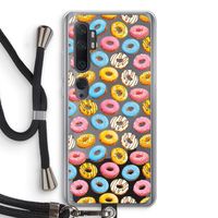 Pink donuts: Xiaomi Mi Note 10 Transparant Hoesje met koord