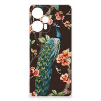 Xiaomi Poco F5 TPU Hoesje Pauw met Bloemen