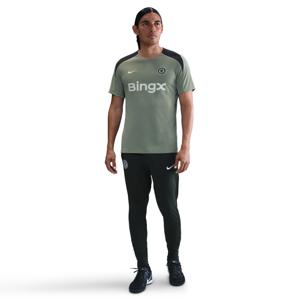 Nike Chelsea Strike Trainingsshirt 2025-2026 Grijsgroen Zwart Wit