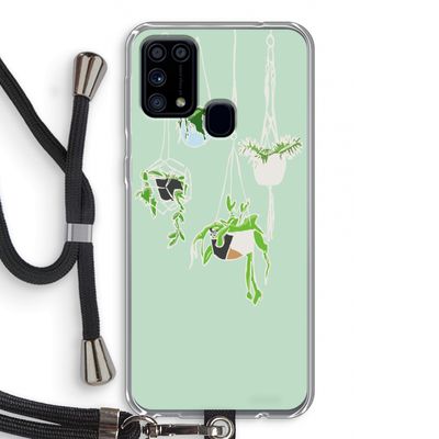Hang In There: Samsung Galaxy M31 Transparant Hoesje met koord