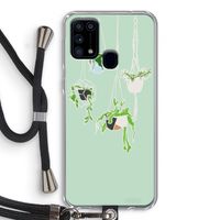 Hang In There: Samsung Galaxy M31 Transparant Hoesje met koord Hang In There: Samsung Galaxy M31 Transparant Hoesje met koord