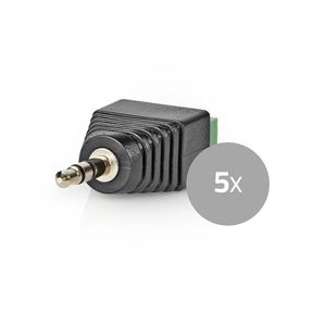 Nedis CCTV-Security Connector | 3,5 mm Jack Male | Groen / Zwart | 1 stuks - CCTVCM50BK5 CCTVCM50BK5