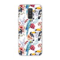 Bloemen tukan: Samsung Galaxy A6 Plus (2018) Transparant Hoesje