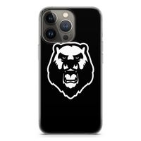 Angry Bear (black): iPhone 13 Pro Transparant Hoesje