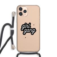 Girl Gang: iPhone 11 Pro Transparant Hoesje met koord