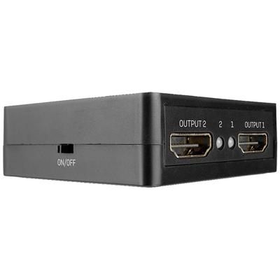 LINDY 38358 2 poorten HDMI-splitter 3840 x 2160 Pixel Zwart