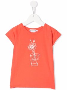 Bonpoint t-shirt à fleurs - Rose