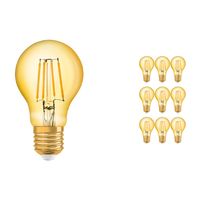 Voordeelpak 10x Osram Vintage 1906 LED E27 Peer Gloeilamp Goud 4W 410lm - 824  | Vervanger voor 40W - thumbnail