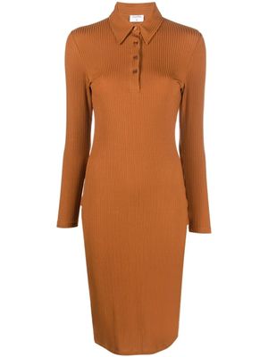 Filippa K robe longue nervurée - Marron