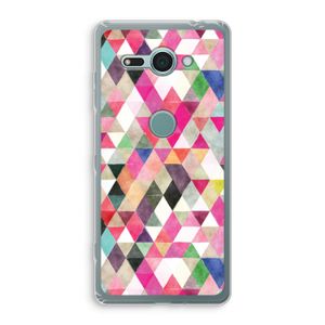 Gekleurde driehoekjes: Sony Xperia XZ2 Compact Transparant Hoesje