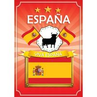 Deur poster thema vlag Spanje   - - thumbnail