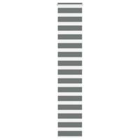 VidaXL Zebra rolgordijn 50x200 cm stofbreedte 45,9cm donkergrijs