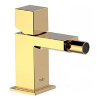 Bidetkraan Tres Cuadro | Opbouw | Mengkraan | 1-knop | Vierkant | 24k Goud glans