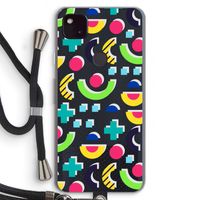 8-bit N°1: Pixel 4a 5G Transparant Hoesje met koord