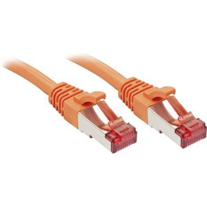 LINDY 47814 RJ45 Netwerkkabel, patchkabel CAT 6 S/FTP 15.00 m Oranje Snagless 1 stuk(s)