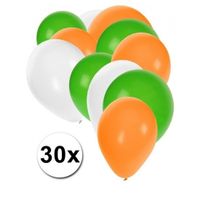 Groene-witte-oranje ballonnen pakket - thumbnail