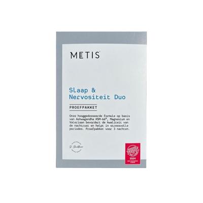 Metis Sleep en Nervositeit Duo Proefpakket 3x2 Plantaardige Capsules