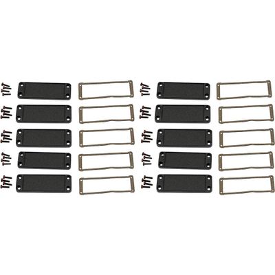 Hammond Electronics End plate Aluminium Zwart (l x b x h) 6 x 87 x 31 mm 10 stuk(s)